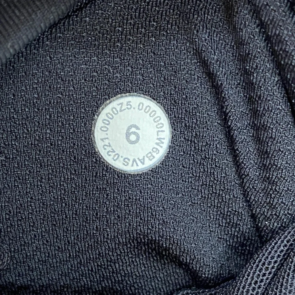 Lululemon Pace Rival Leggings Womens‎ 6 Black High Rise Crop 22 Pocket Running